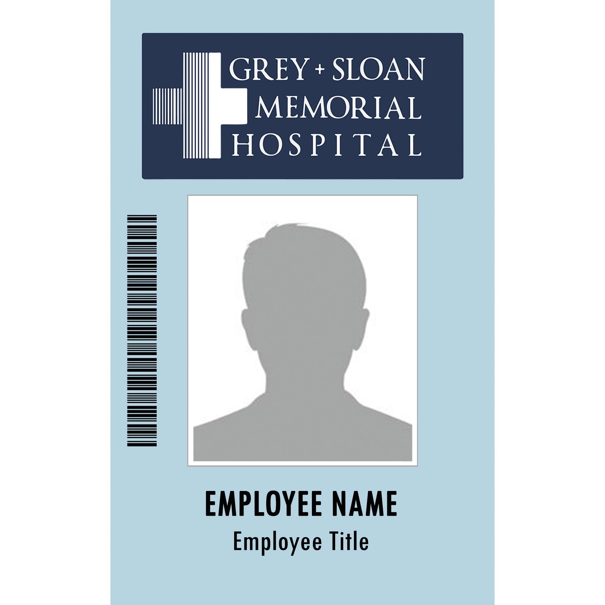 Grey's Anatomy Employee ID Badge Custom with Your Photo