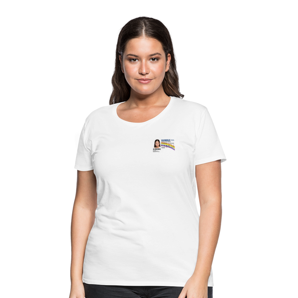 Personalized Front Print McLovin Premium Woman's T-Shirt