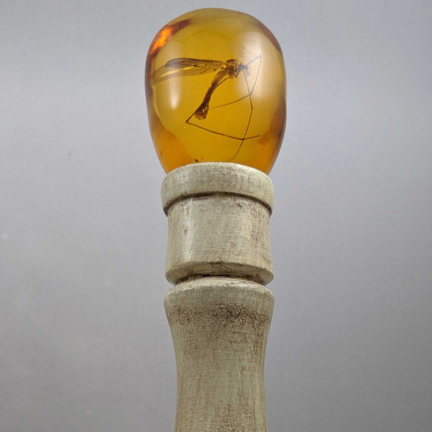 Jurassic Park Amber Topped Cane Replica - John Hammond Collectible Cane