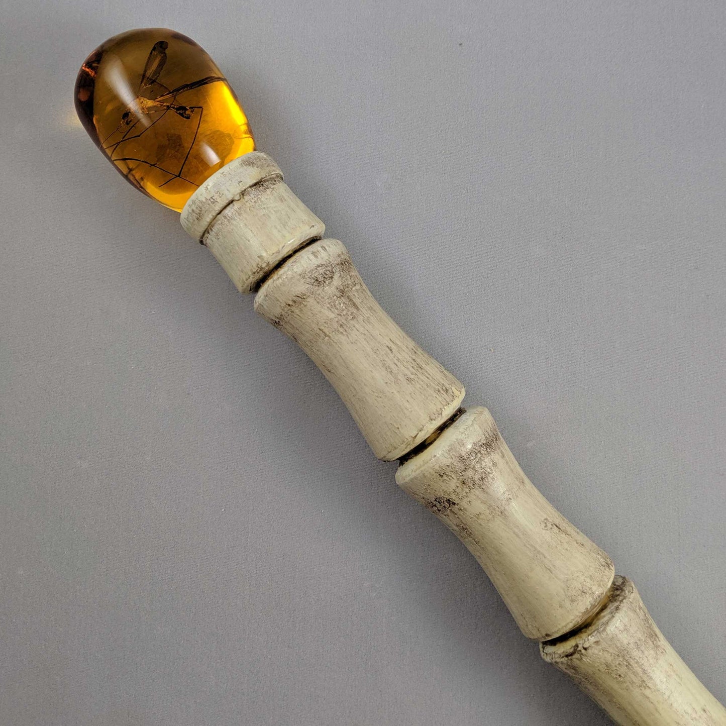Jurassic Park Amber Topped Cane Replica - John Hammond Collectible Cane