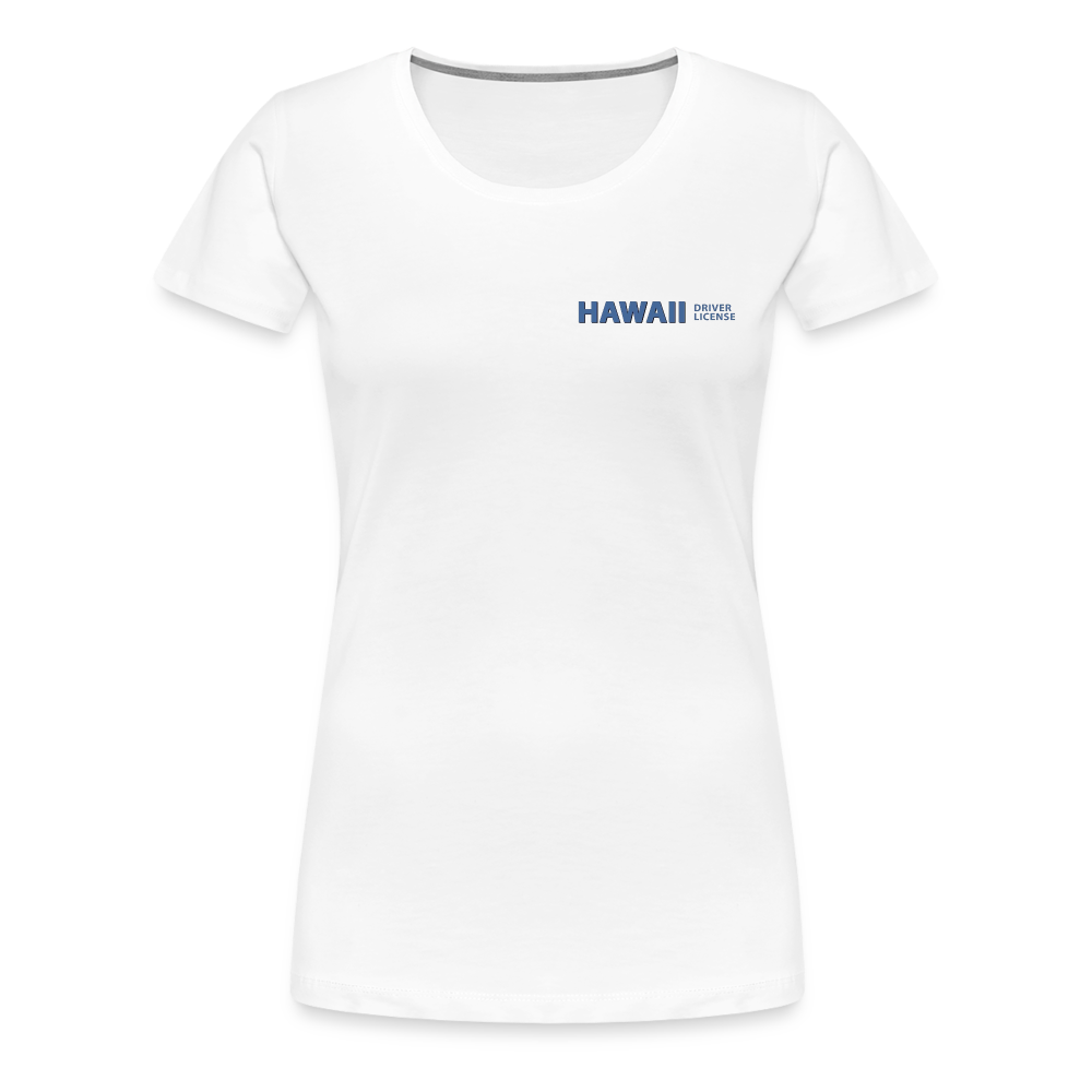 Personalized Rear Print McLovin Premium Woman's T-Shirt