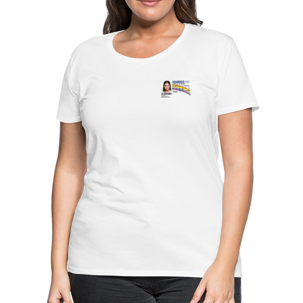 Personalized Front Print McLovin Premium Woman's T-Shirt